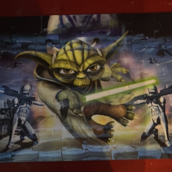 Star Wars Clone Wars 40 Pc Lenticular Puzzle 24x18" - Used (Cardinal) - Picture 4 of 8
